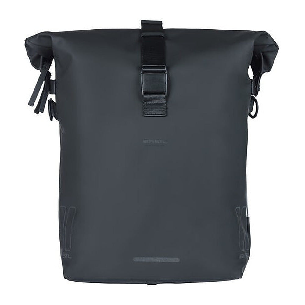 Sacoche vélo Basil SoHo Nordlicht MIK Studs 17 L coloris Noir nuit – vue de profil