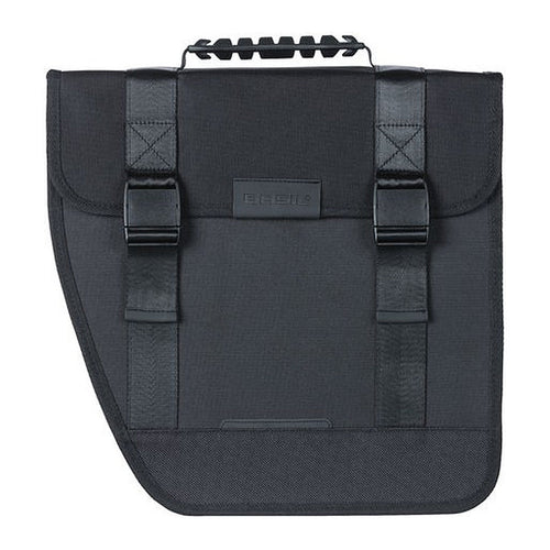 Sacoche vélo Basil Tour simple – gauche 14 L – la sacoche noire vue de profil