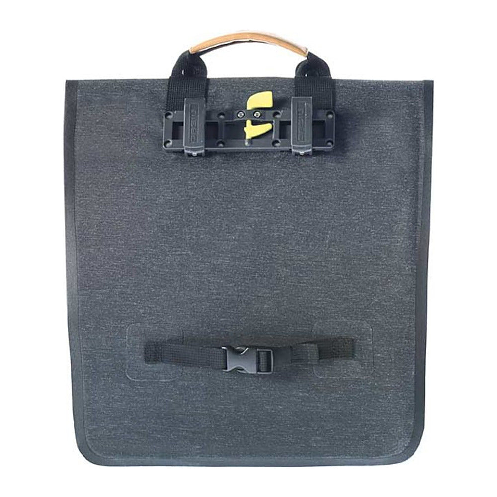 Sacoche vélo Basil Urban Dry Shopper 25 L coloris Charcoal – vue de face
