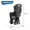 Dimensions du Polisport Boodie porte-bagages : 38 x 72 x 45 cm