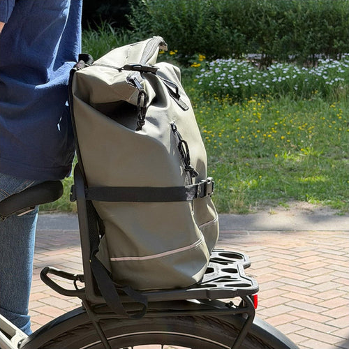 Support de charge Polisport PackMate MIK avec sac à dos sur porte-bagages