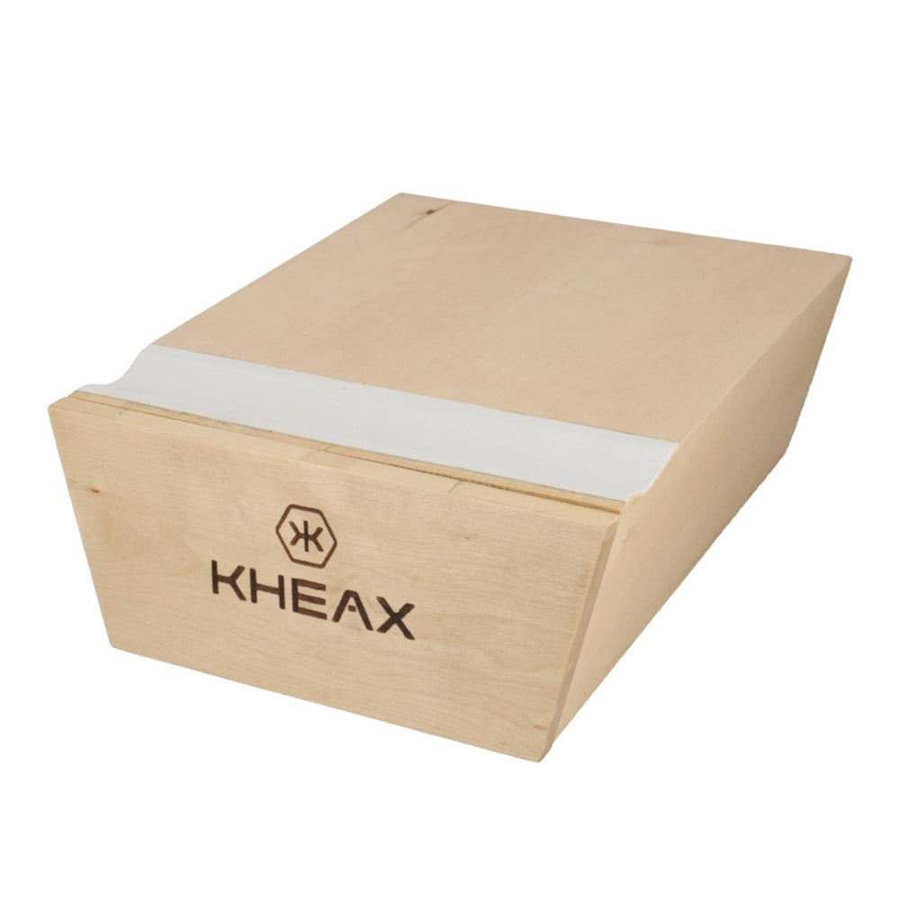 Support vélo mural KHEAX en hêtre avec tiroir