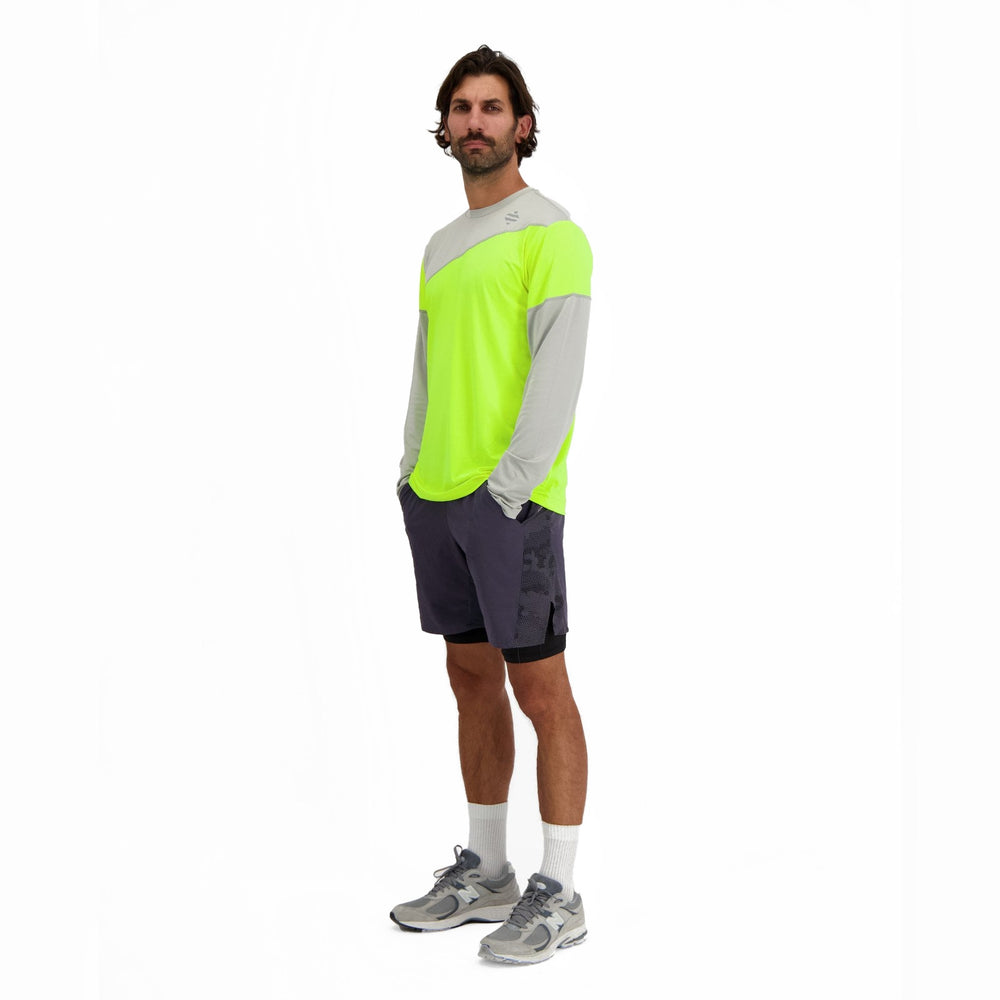 T-shirt vélo manches longues Urban Circus Aerotech Gris/Jaune photo 3