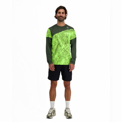 T-shirt vélo manches longues Urban Circus Aerotech Kaki motif photo 1