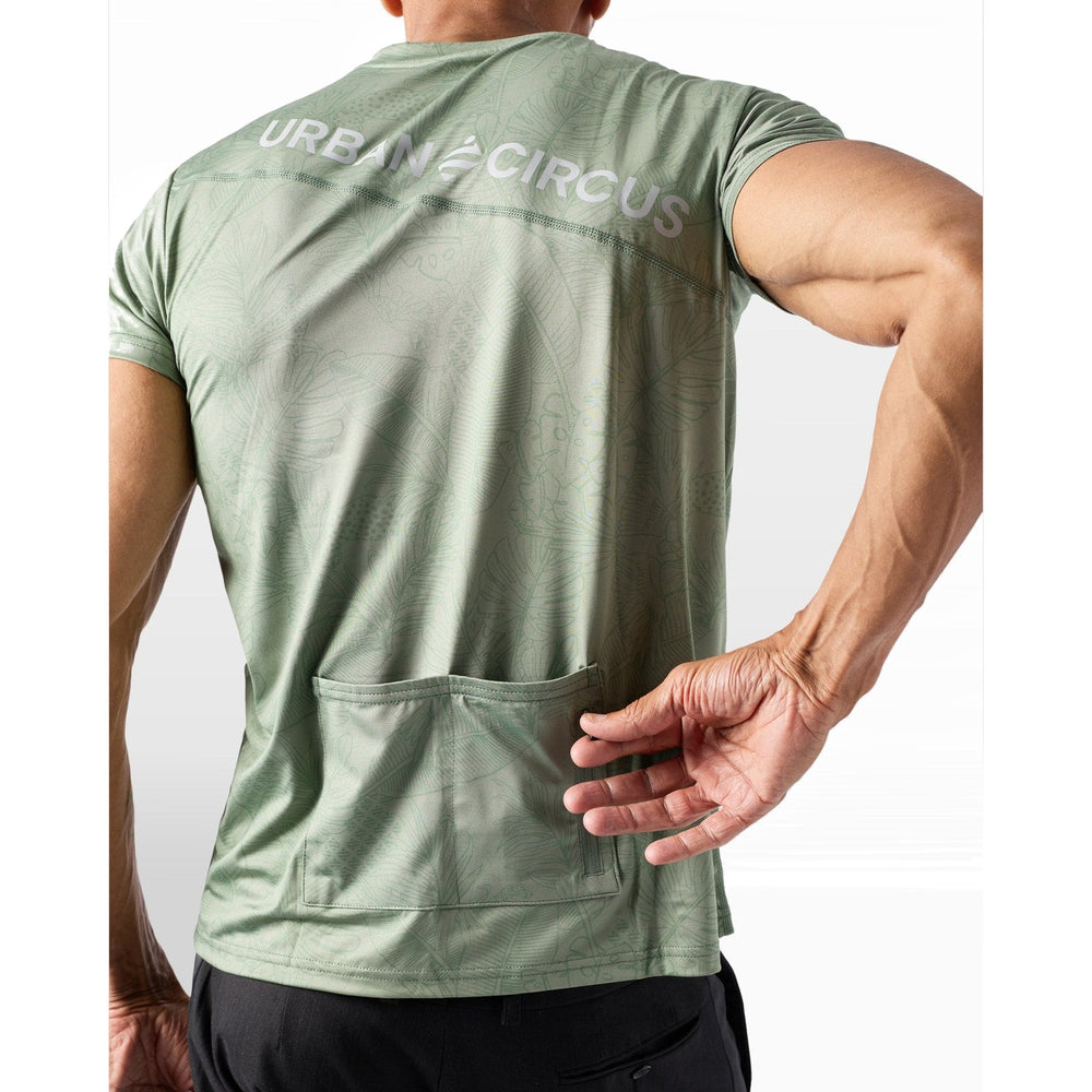 T-shirt vélo ultra respirant Urban Circus Aerotech Sauge motif photo 3