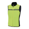 Gilet coupe-vent réversible vélo Tucano Urbano Nano Switch côté jaune fluo, vue de face sur fond blanc