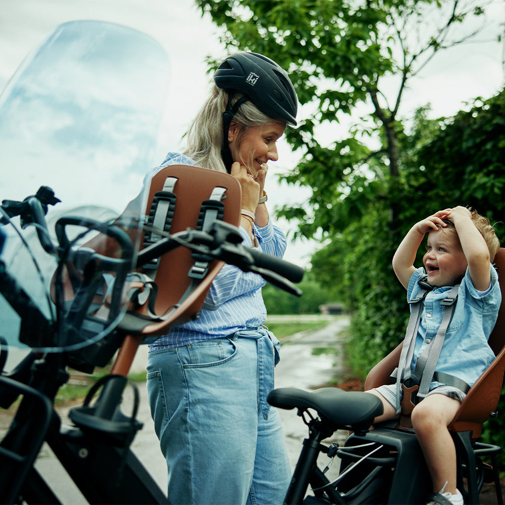 Siège vélo enfant avant Urban Iki BIO marron/noir