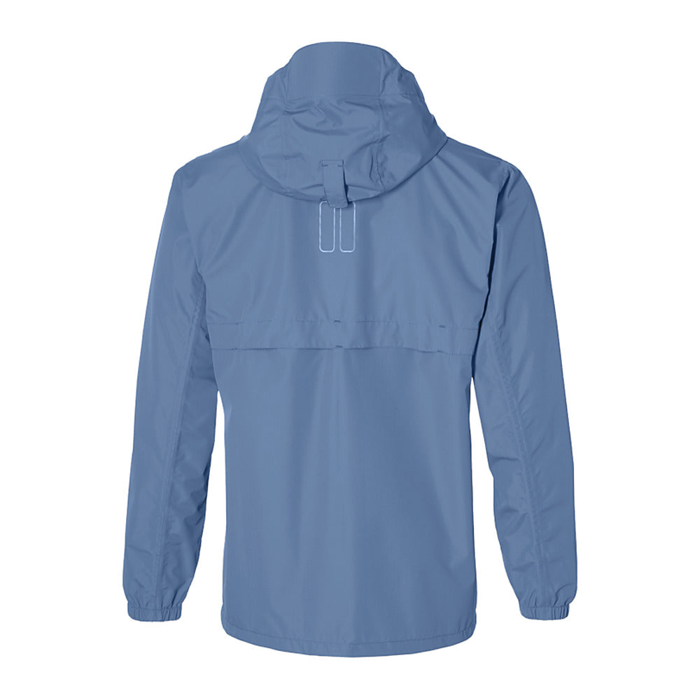Veste de pluie vélo Basil Hoga unisexe coloris Bleu Horizon - vue de dos