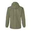 Veste de pluie vélo Basil Hoga unisexe coloris Vert Olive - vue de dos