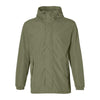 Veste de pluie vélo Basil Hoga unisexe coloris Vert Olive - vue de face