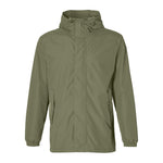 Veste de pluie vélo Basil Hoga unisexe coloris Vert Olive - vue de face