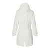 Veste de pluie vélo Basil Mosse Parka femme coloris Blanc Cassé - dos allonge queue-de-pie