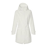 Veste de pluie vélo Basil Mosse Parka femme coloris Blanc Cassé - vue de face