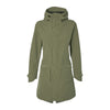 Veste de pluie vélo Basil Mosse Parka femme coloris Vert Olive - vue de face
