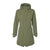 Veste de pluie vélo Basil Mosse Parka femme coloris Vert Olive - vue de face
