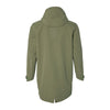 Veste de pluie vélo Basil Mosse Parka homme coloris Vert Olive - dos allonge queue-de-pie