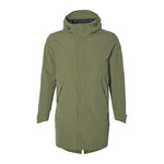 Veste de pluie vélo Basil Mosse Parka homme coloris Vert Olive - vue de face