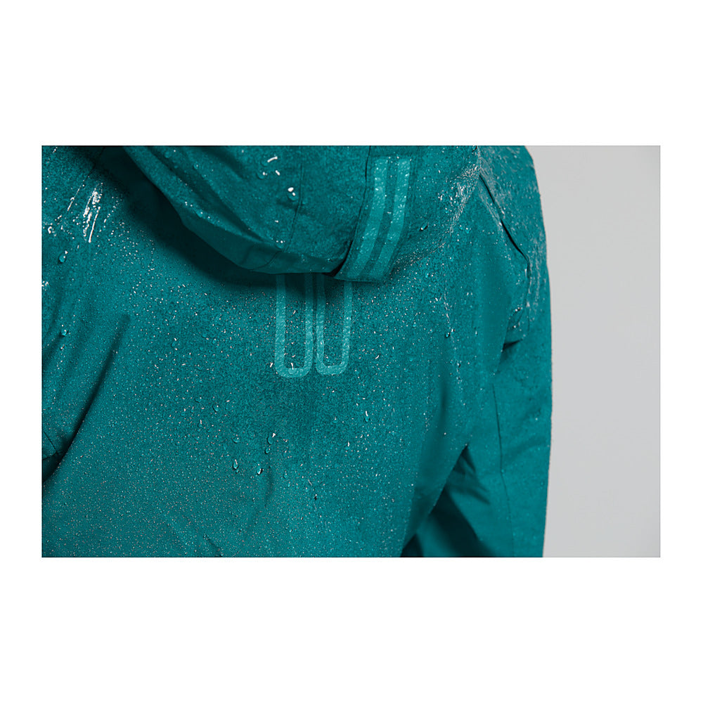 Veste imperméable vélo Basil Skane femme coloris Vert Bleuté - zips impermeables