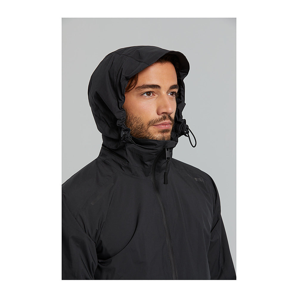 Veste imperméable vélo Basil Skane homme coloris Noir - capuche amovible