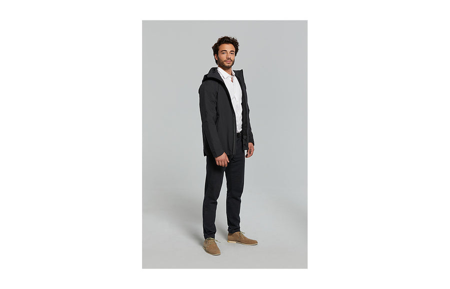 Veste impermeable Basil Skane homme portee
