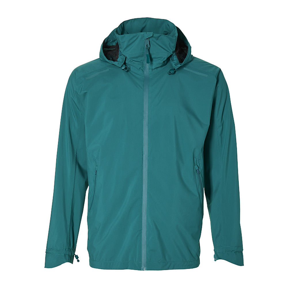 Veste imperméable vélo Basil Skane homme coloris Vert Bleuté - detail du tissu stretch