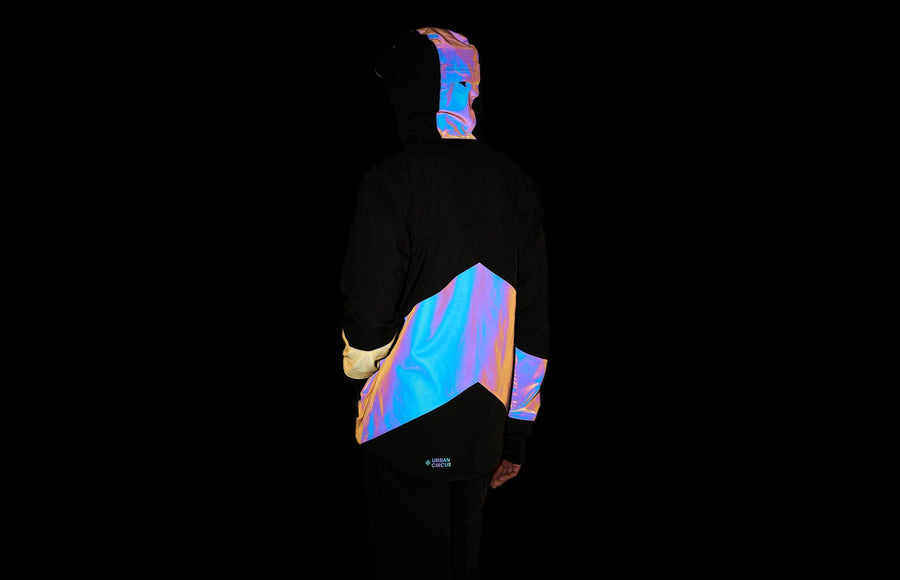Veste vélo imperméable réfléchissante Urban Circus Iris section 1