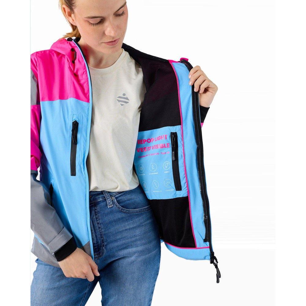 Veste vélo légère Urban Circus REPOP Light Rose/Bleu photo 5
