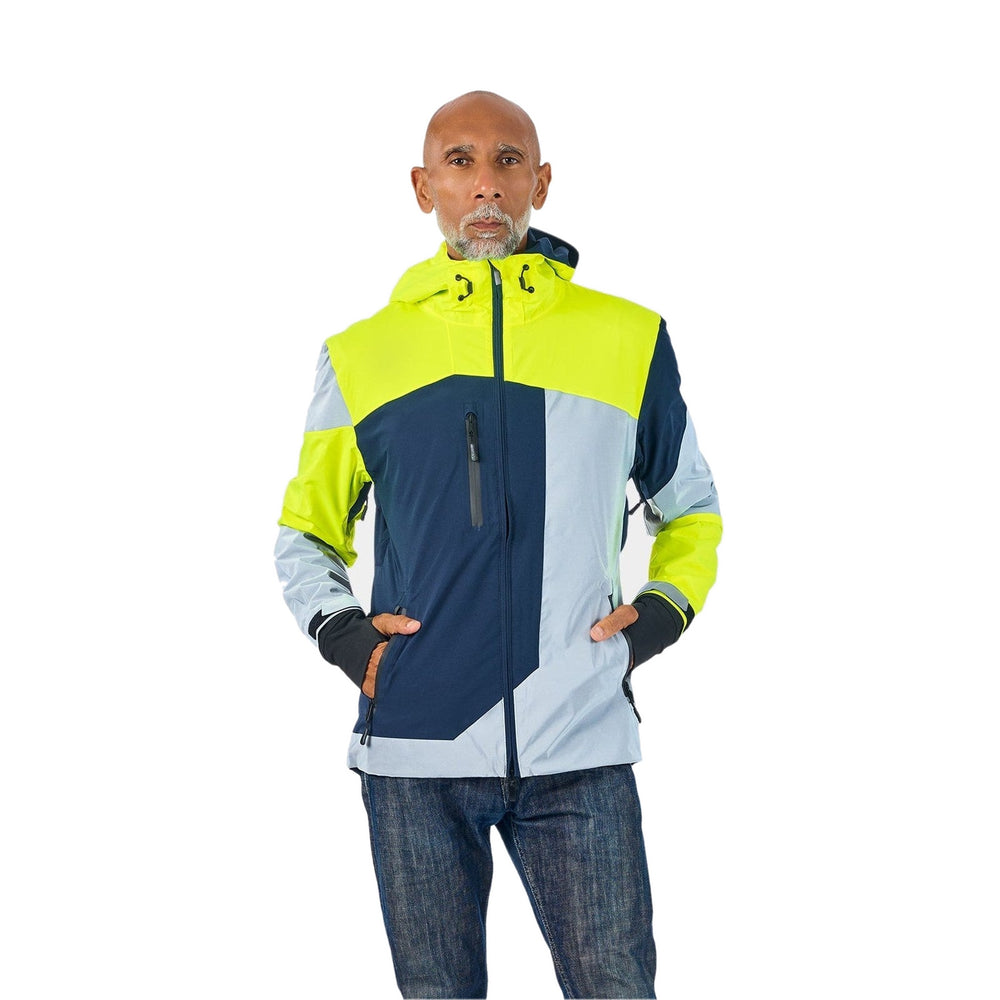 Veste vélo réversible certifiée Urban Circus REPOP Bleu/Jaune photo 1