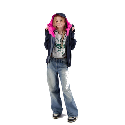 Veste vélo réversible enfant Urban Circus REPOP Rose/Bleu photo 1