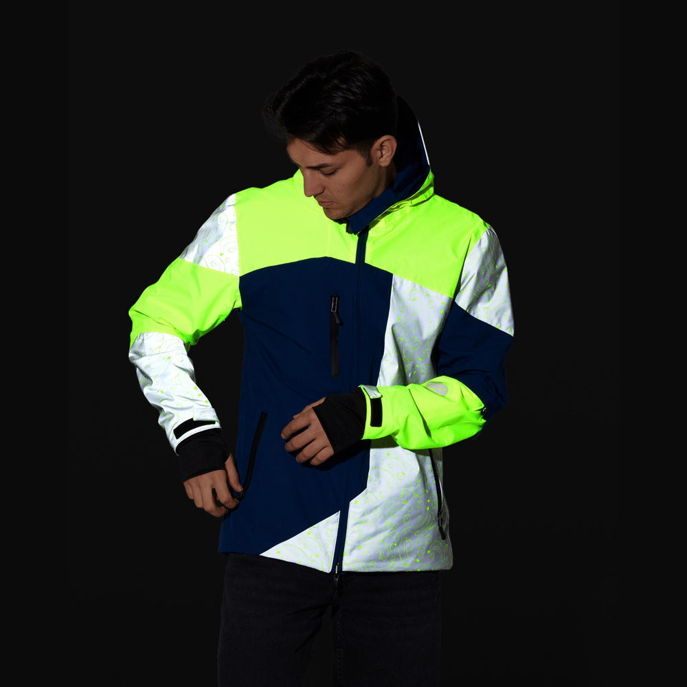 Veste vélo réversible Urban Circus REPOP motif Bleu/Jaune motif photo 5