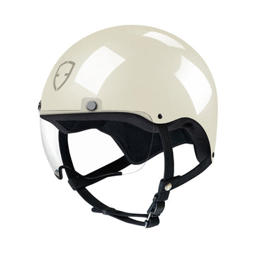 Casque Egide INO Color Blanc Brillant Ivoire Avant 3/4