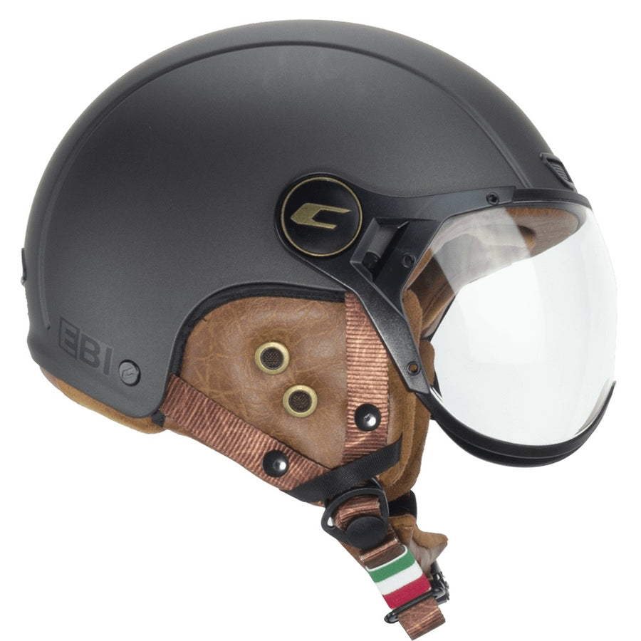 Casque vélo CGM EBI Vintage Graphite vue de côté
