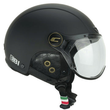 Casque Velo CGM EBI Vintage Noir Mat vue de côté