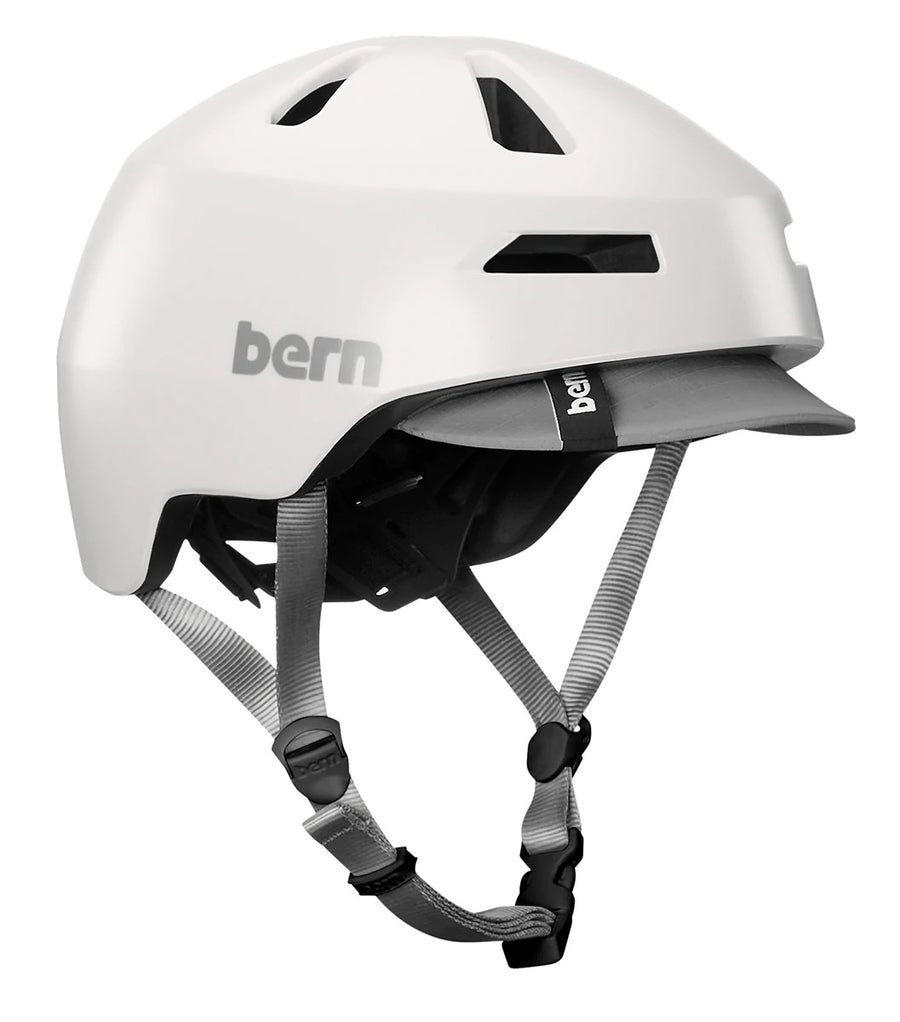casque de vélo urbain Bern Brentwood 2.0 satin blanc